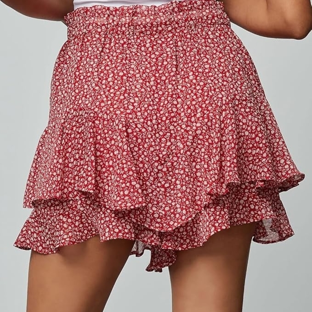 Dress Forum Terracotta Floral Skirt - Picture 2 of 6